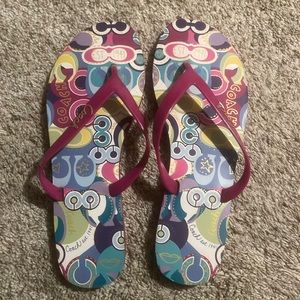 Coach flip flops